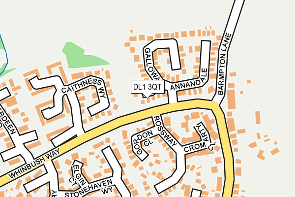 DL1 3QT map - OS OpenMap – Local (Ordnance Survey)