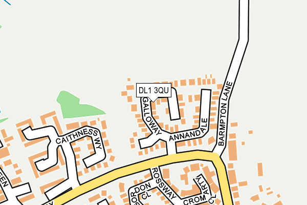 DL1 3QU map - OS OpenMap – Local (Ordnance Survey)