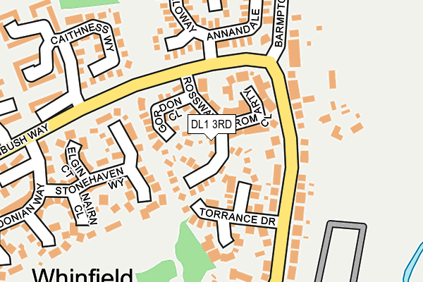 DL1 3RD map - OS OpenMap – Local (Ordnance Survey)