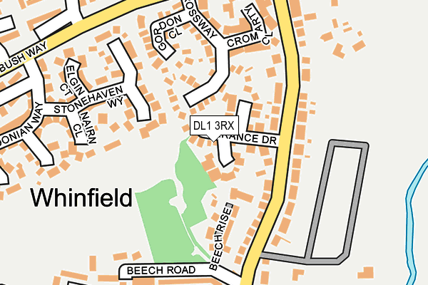 DL1 3RX map - OS OpenMap – Local (Ordnance Survey)