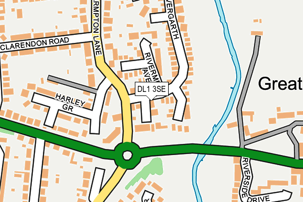 DL1 3SE map - OS OpenMap – Local (Ordnance Survey)