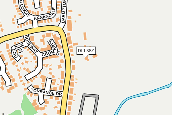 DL1 3SZ map - OS OpenMap – Local (Ordnance Survey)