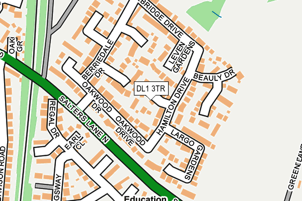 DL1 3TR map - OS OpenMap – Local (Ordnance Survey)