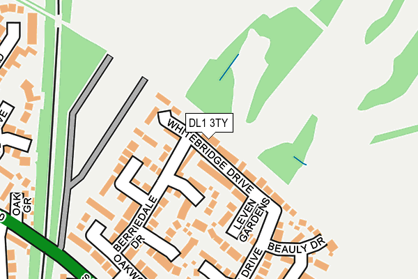 DL1 3TY map - OS OpenMap – Local (Ordnance Survey)