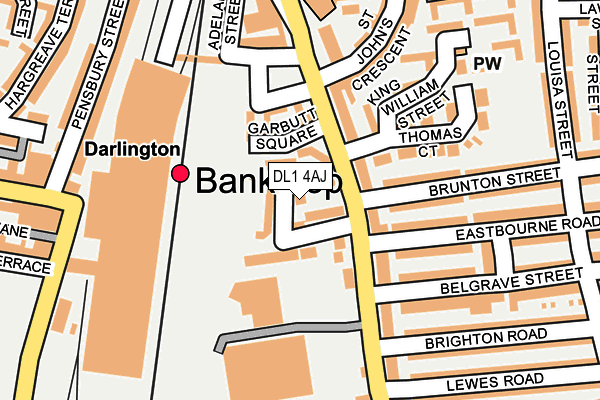 DL1 4AJ map - OS OpenMap – Local (Ordnance Survey)