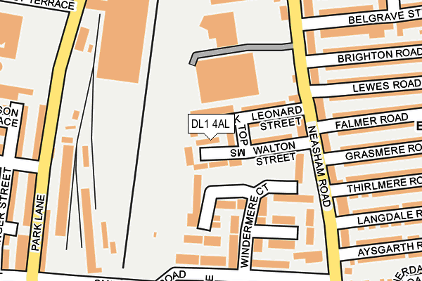 DL1 4AL map - OS OpenMap – Local (Ordnance Survey)