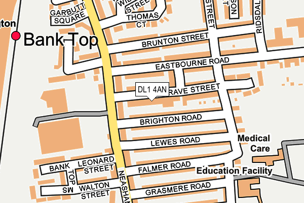 DL1 4AN map - OS OpenMap – Local (Ordnance Survey)