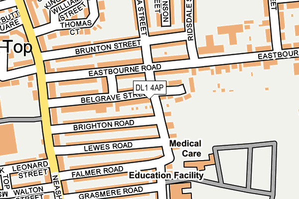 DL1 4AP map - OS OpenMap – Local (Ordnance Survey)