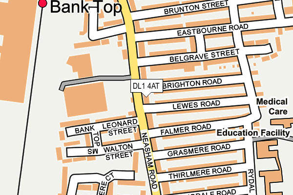 DL1 4AT map - OS OpenMap – Local (Ordnance Survey)