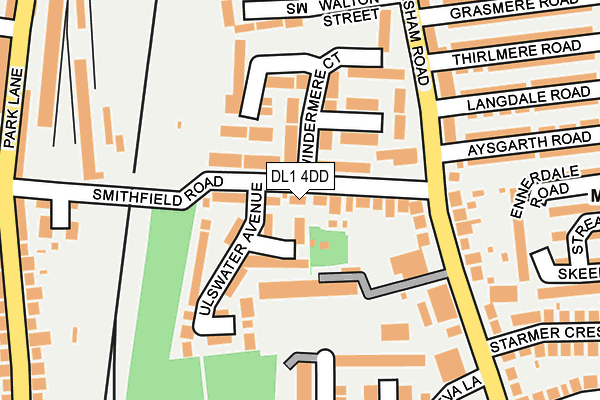 DL1 4DD map - OS OpenMap – Local (Ordnance Survey)