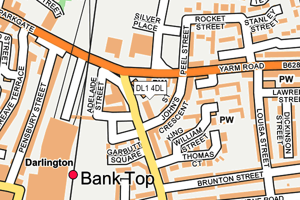 DL1 4DL map - OS OpenMap – Local (Ordnance Survey)