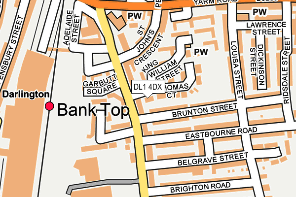 DL1 4DX map - OS OpenMap – Local (Ordnance Survey)