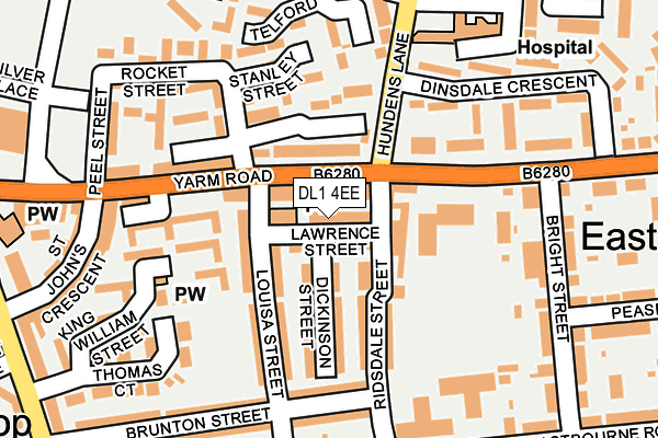 DL1 4EE map - OS OpenMap – Local (Ordnance Survey)