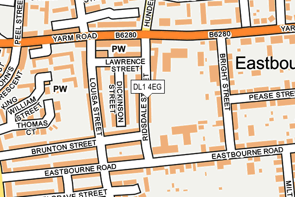 DL1 4EG map - OS OpenMap – Local (Ordnance Survey)