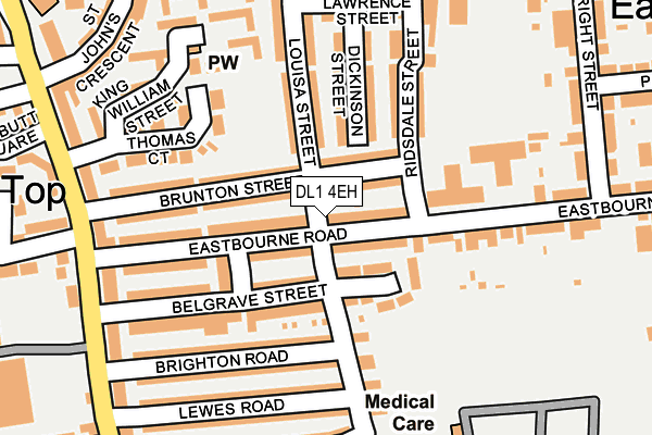 DL1 4EH map - OS OpenMap – Local (Ordnance Survey)