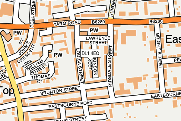 DL1 4EQ map - OS OpenMap – Local (Ordnance Survey)