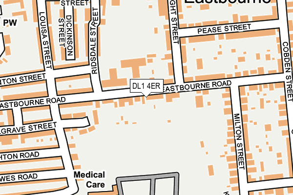 DL1 4ER map - OS OpenMap – Local (Ordnance Survey)