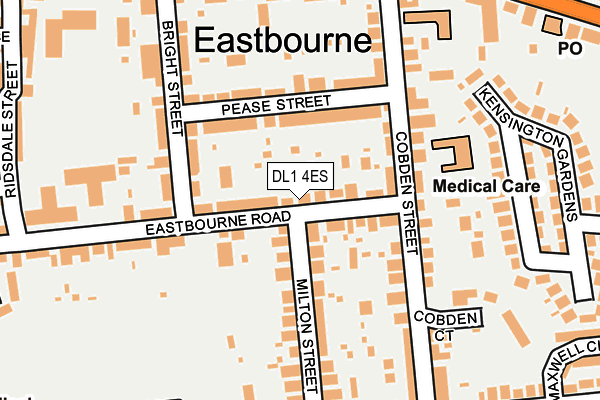 DL1 4ES map - OS OpenMap – Local (Ordnance Survey)