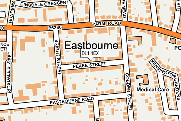 DL1 4EX map - OS OpenMap – Local (Ordnance Survey)