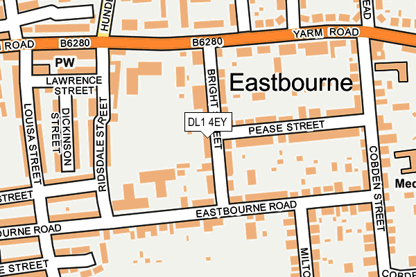 DL1 4EY map - OS OpenMap – Local (Ordnance Survey)