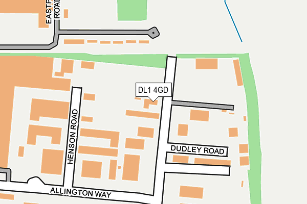 DL1 4GD map - OS OpenMap – Local (Ordnance Survey)