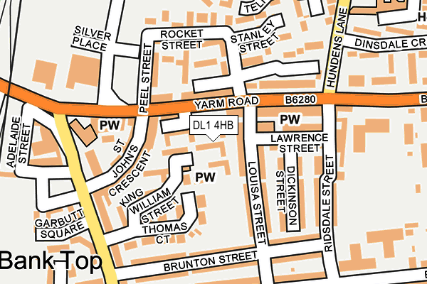 DL1 4HB map - OS OpenMap – Local (Ordnance Survey)