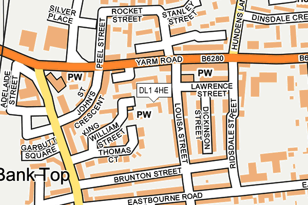DL1 4HE map - OS OpenMap – Local (Ordnance Survey)