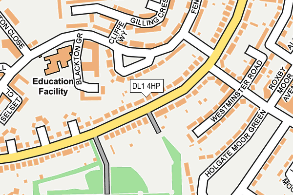 DL1 4HP map - OS OpenMap – Local (Ordnance Survey)