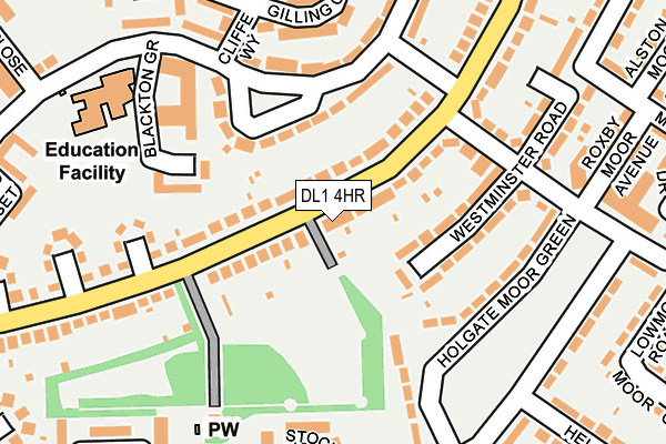 DL1 4HR map - OS OpenMap – Local (Ordnance Survey)