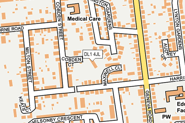 DL1 4JL map - OS OpenMap – Local (Ordnance Survey)