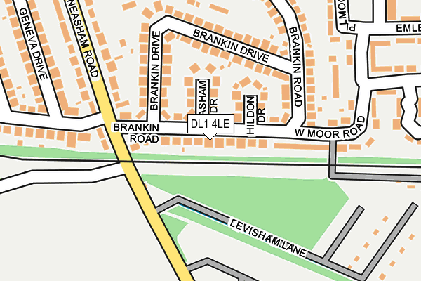 DL1 4LE map - OS OpenMap – Local (Ordnance Survey)