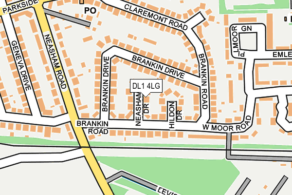 DL1 4LG map - OS OpenMap – Local (Ordnance Survey)