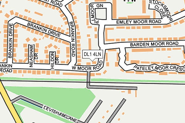 DL1 4LN map - OS OpenMap – Local (Ordnance Survey)