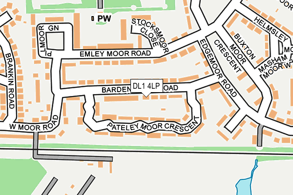 DL1 4LP map - OS OpenMap – Local (Ordnance Survey)