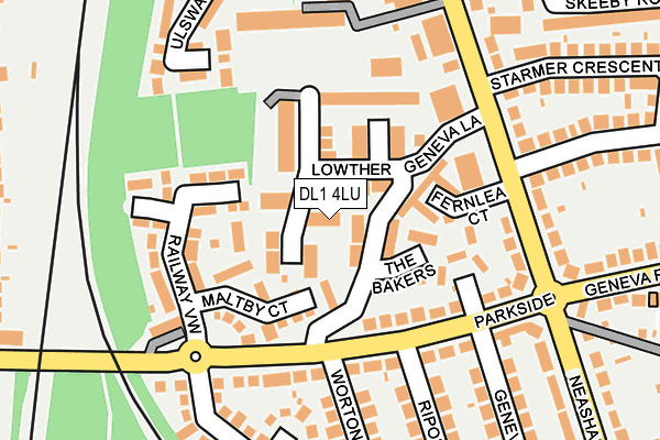 DL1 4LU map - OS OpenMap – Local (Ordnance Survey)