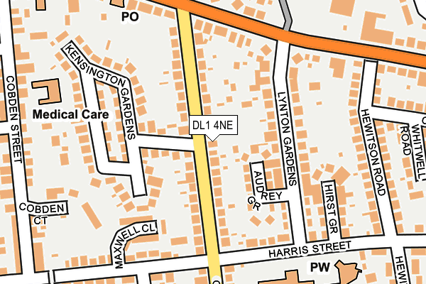 DL1 4NE map - OS OpenMap – Local (Ordnance Survey)