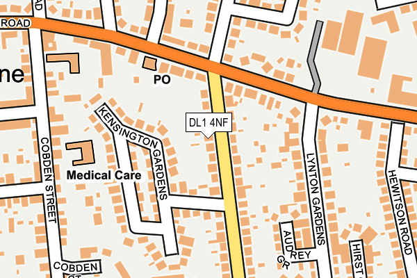 DL1 4NF map - OS OpenMap – Local (Ordnance Survey)