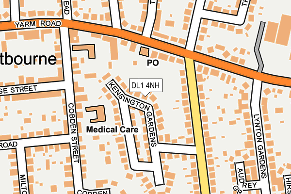 DL1 4NH map - OS OpenMap – Local (Ordnance Survey)