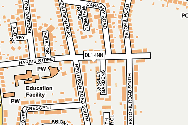 DL1 4NN map - OS OpenMap – Local (Ordnance Survey)