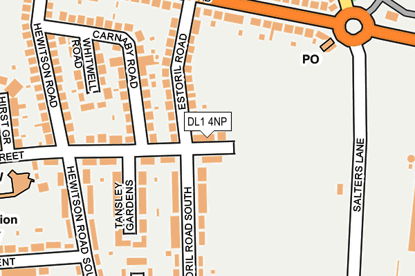 DL1 4NP map - OS OpenMap – Local (Ordnance Survey)