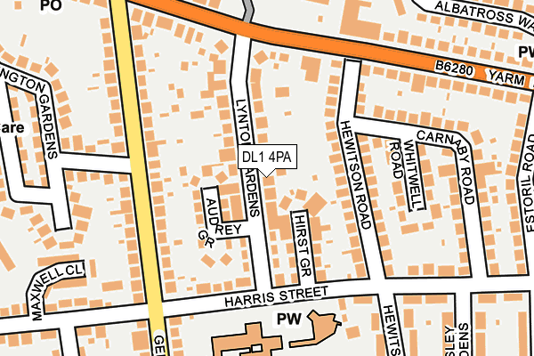 DL1 4PA map - OS OpenMap – Local (Ordnance Survey)