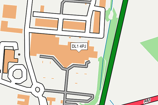 DL1 4PJ map - OS OpenMap – Local (Ordnance Survey)
