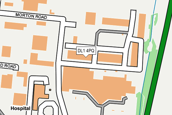 DL1 4PQ map - OS OpenMap – Local (Ordnance Survey)