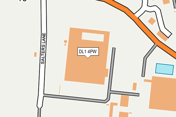 DL1 4PW map - OS OpenMap – Local (Ordnance Survey)