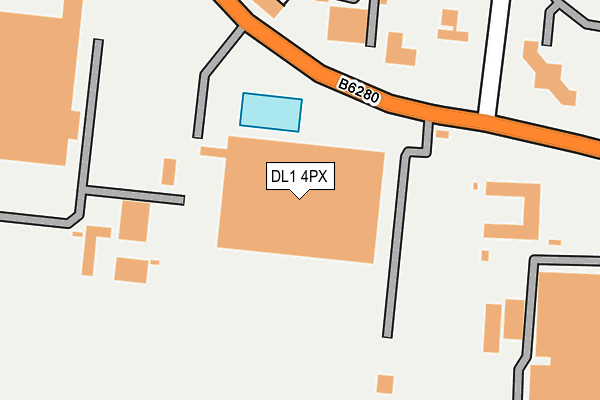 DL1 4PX map - OS OpenMap – Local (Ordnance Survey)