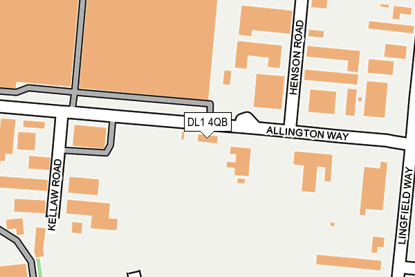 DL1 4QB map - OS OpenMap – Local (Ordnance Survey)