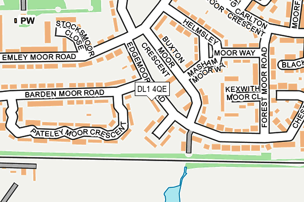 DL1 4QE map - OS OpenMap – Local (Ordnance Survey)