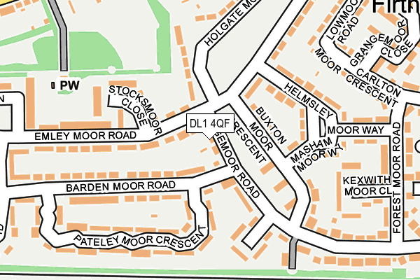 DL1 4QF map - OS OpenMap – Local (Ordnance Survey)