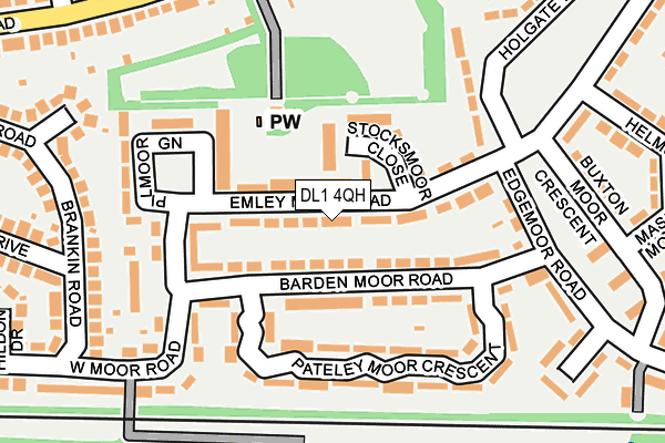 DL1 4QH map - OS OpenMap – Local (Ordnance Survey)