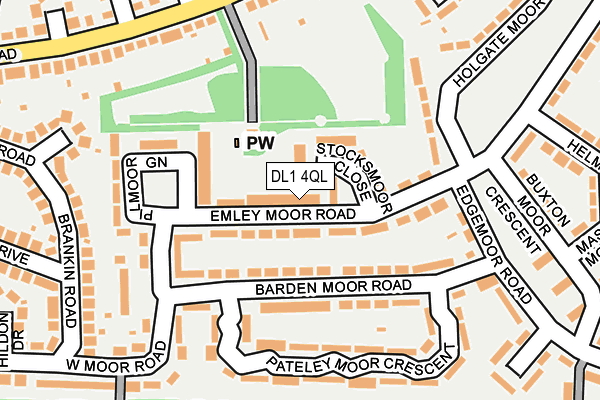 DL1 4QL map - OS OpenMap – Local (Ordnance Survey)